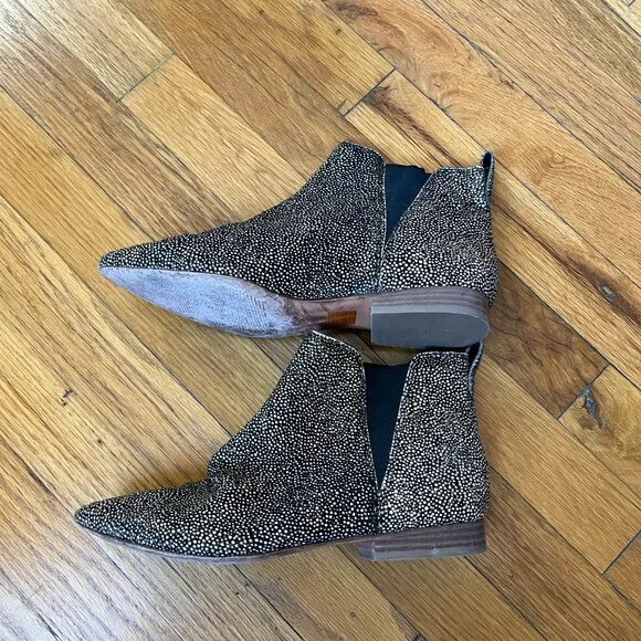 Madewell Nadine Chelsea Boot - Size 8 - Spotted Calf Hair - Picture 4 of 6